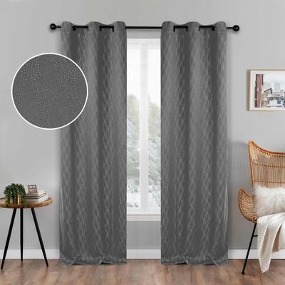 Superior Zuri Washable Room Darkening Curtains - Set of 2 Panels Window Drapes for Privacy, UV Sunlight Reduction