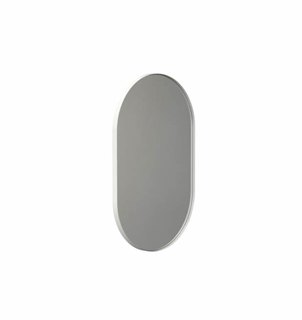 Frost Unu 4138 Spiegel oval (80 x 50cm) (weiß) weiß U4138-W