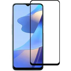 Screenguard Oppo A54s Full Screen Panzerglas Schutzfolie 2.5D 9H (Oppo A54s), Smartphone Schutzfolie, Schwarz