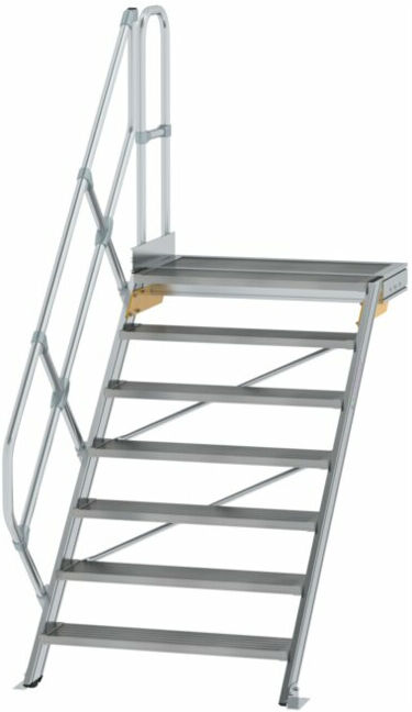 MUNK Aluminium-Treppe Plattform 45° 7 Stufen (600467)