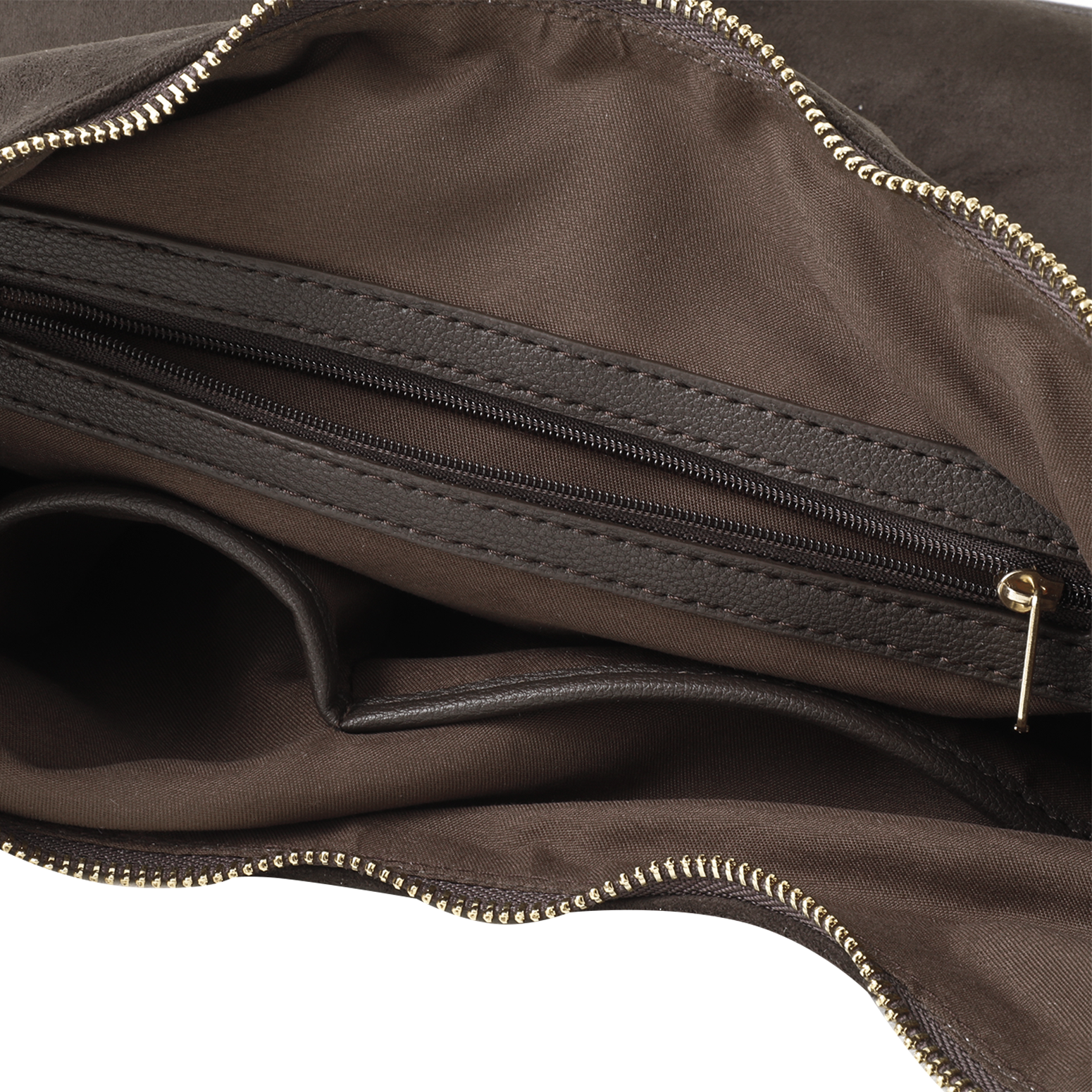 Hobo MARCO TOZZI, Damen, braun (mokka), Lederimitat, Textil, Taschen Hobo, Damen Schultertasche, Handtasche mit Logoschriftzug mokka Einheitsgröße