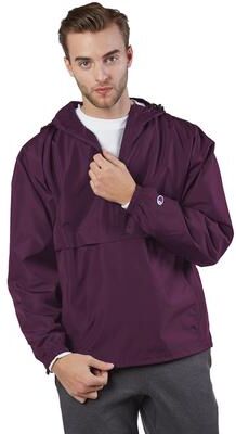 Champion CO200 Packable Anorak Jacket in Maroon size XL   Polyester