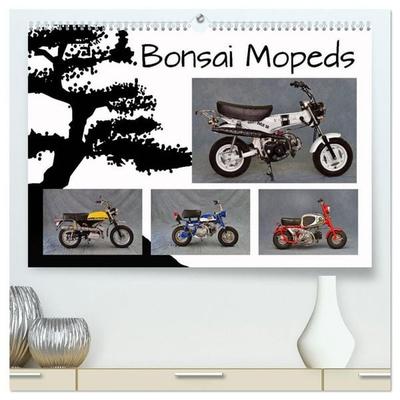 Bonsai Mopeds (hochwertiger Premium Wandkalender 2027 DIN A2 quer), Kunstdruck in Hochglanz