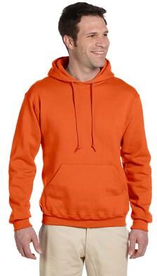 Jerzees 4997 Super Sweats NuBlend Hooded Sweatshirt in Safety Orange size 3XL 4997M, 4997MR