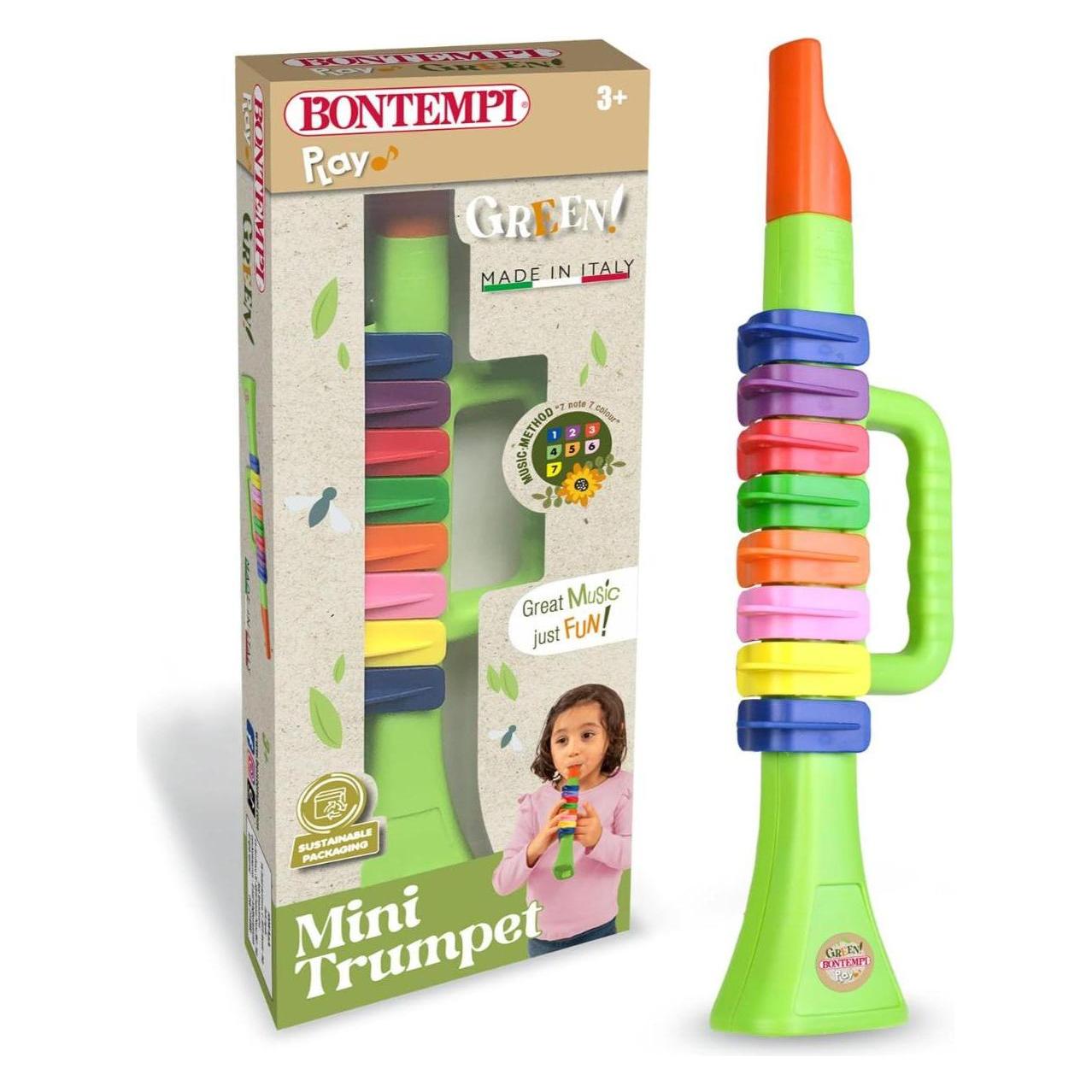 Bontempi Trompete, 8 farbigen Tasten 27cm (Multilingual) (322735)
