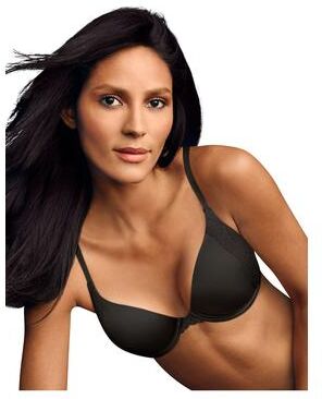 Plus Size Women's Love the Lift Natural Boost Demi T-Shirt Bra by Maidenform in Black (Size 34 B)