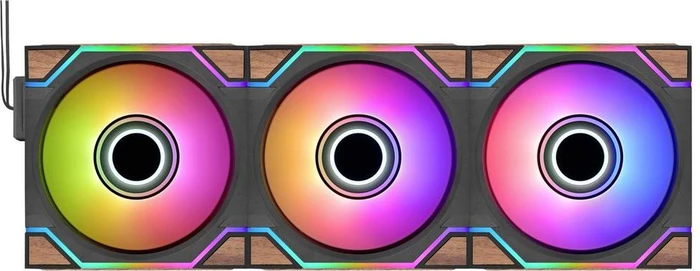 124x120x28mm Thermaltake SWAFAN 120 EX INFINITY Wood Edition 3er-Pack Fan