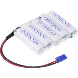 Panasonic eneloop Reihe F1x5 Graupner Akkupack 5x Mignon (AA) Kabel, Stecker NiMH 6 V 1900 mAh 124268