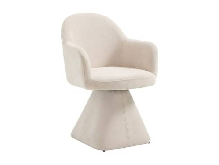 Vente-unique - Stuhl Valyra - Stoff Beige 57 cmx62.5 cm Gepolsterte Sitzfläche für mehr Komfort