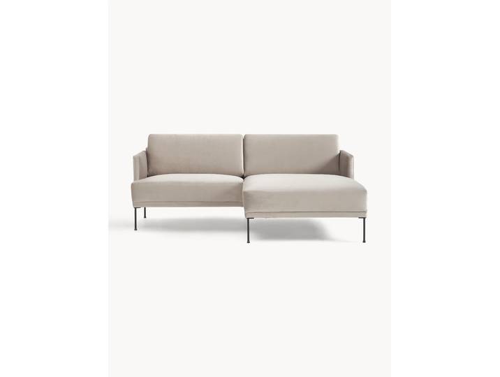 Kleines Samt-Ecksofa Fluente
