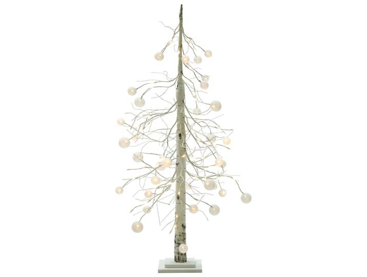 Décoration extérieure led 122 cm arbre de noël blanc