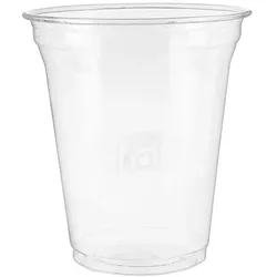 MONOUSO - Bio-Becher aus PLA Transparent 450ml Ø9,5cm (50 Stück)