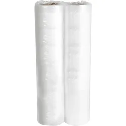 Folienrollen für Vakuumiergerät - 2 Stück je 20x300 cm mit Rippen-Struktur - Schutz vor Gefrierbrand & längere Haltbarkeit für Lebensmittel und Dokumente