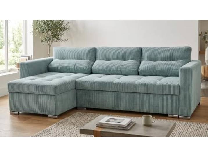 Family Meble Ecksofa Varius Apollo mit Schlaffunktion und 2 Bettkästen, Ecke Links oder rechts montierbar – Variante Apollo 26