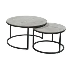 Couchtisch 2er Set  Schönwölkau , grau