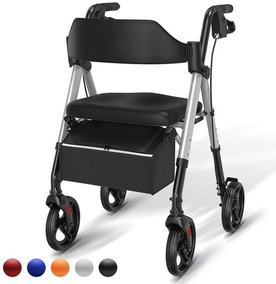 Aluminium Rollator mit großem Rad - leichtes Sitzen - verst. Höhe - 136 kg Tragfähigkeit - Paar