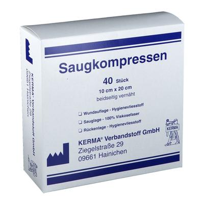Saugkompressen unsteril 10x20 cm 40 St Kompressen