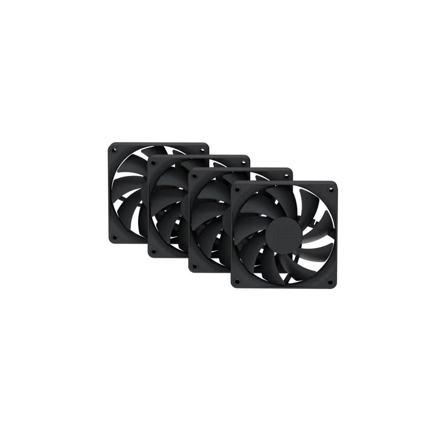 HYTE Lüfter FA12 4er Pack 120mm pitch black schwarz FAN-HYTE-FA12-BB-4