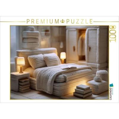 CALVENDO Puzzle Schlafzimmer aus Wolle | 1000 Teile Lege-Größe 64x48cm Foto-Puzzle für glückliche Stunden