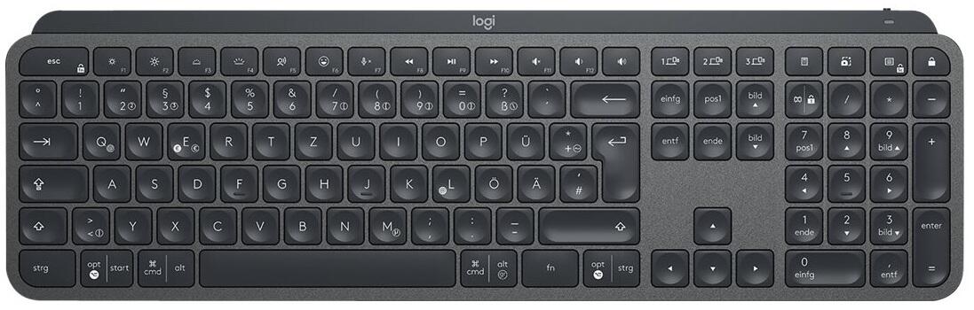 Logitech MX Keys Wireless Tastatur, Graphite 920-010244