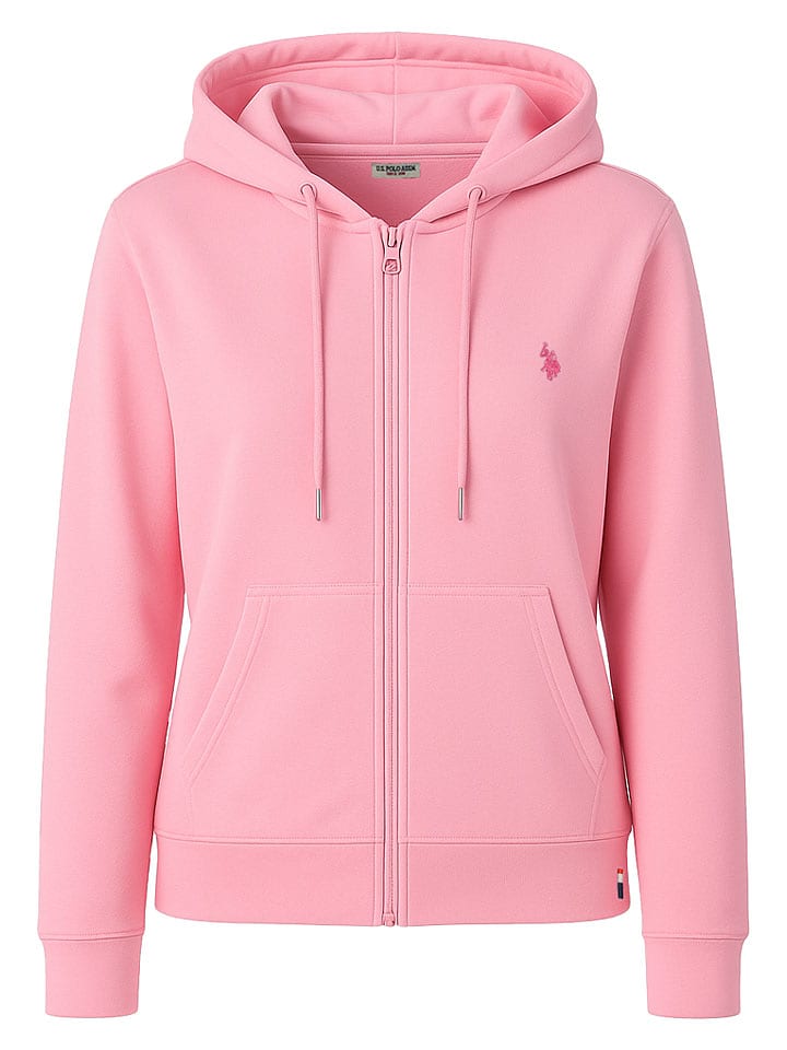 U.S. Polo Assn. Sweatjacke in Rosa - S