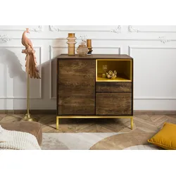 Kommode Mango 90x45x85 braun geölt CHICAGO #108