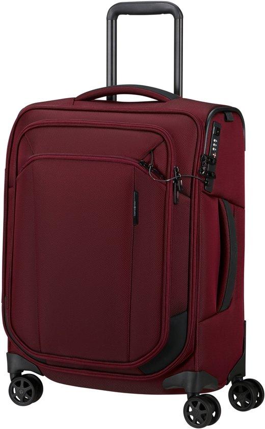 Samsonite Handgepäckkoffer Softcase 55 cm, 43 l, TSA-Zahlenschloss, 2 Rollen, Burgunder