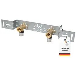 Sanpro, Rohrverbindungstechnik, THPRESS Pressfitting Einzelwandscheibe + Montageplatte abgewinkelt, Größe 20x2, Abmessung 73 - 153 m (Pressverbindung)
