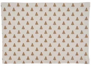 Saro Lifestyle Cotton Placemats With Christmas Trees Design (Set of 4)