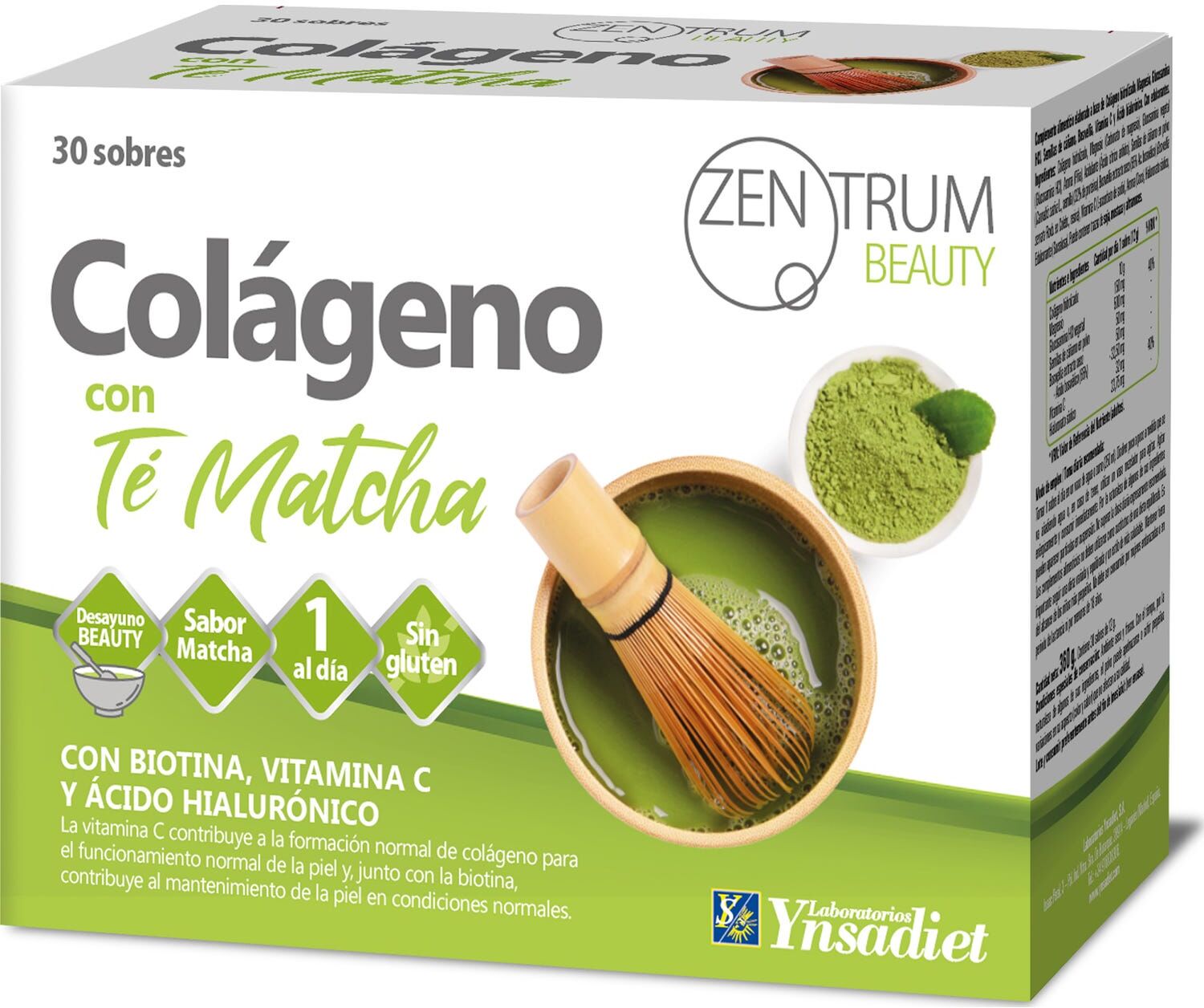 Zentrum Colágeno Con Té Matcha 30 uds