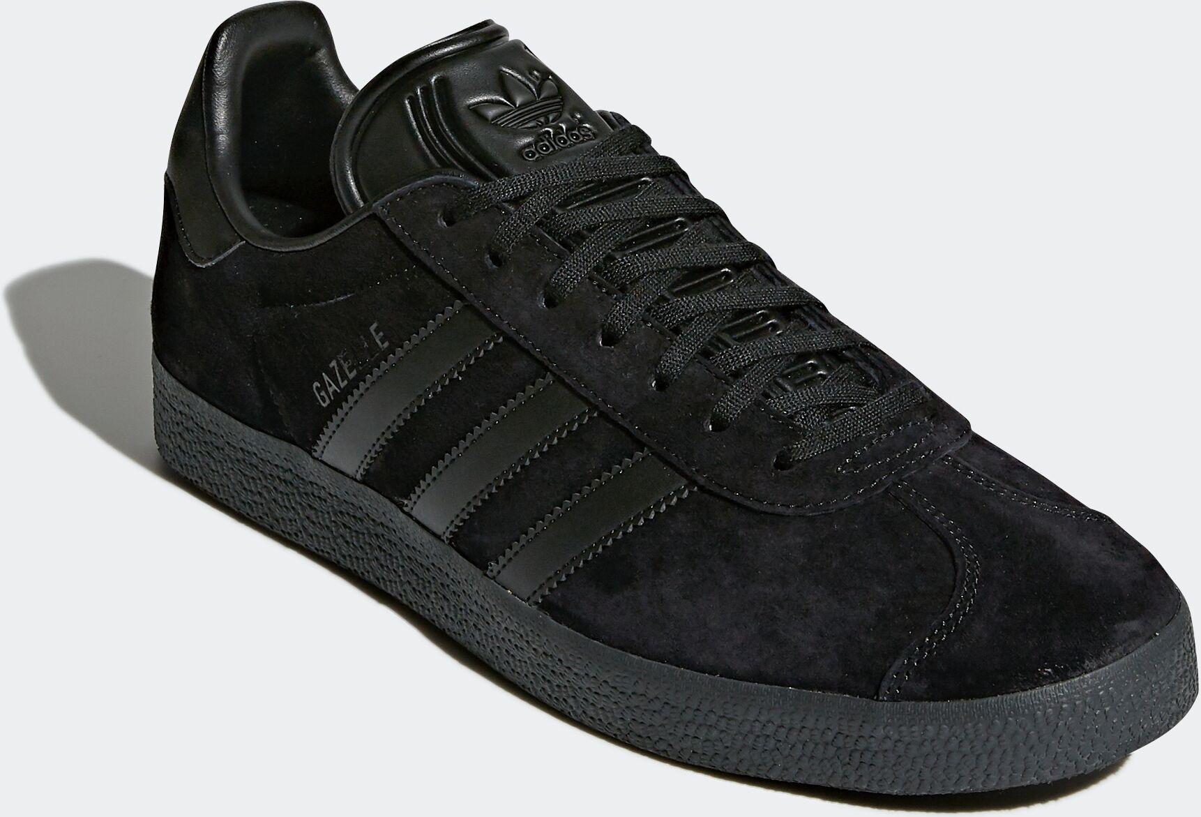 Sneaker ADIDAS ORIGINALS "GAZELLE", Herren, Gr. 40, schwarz (core schwarz, core schwarz, core schwarz), Leder, Synthetik, Schuhe Sneaker core schwarz, core schwarz, core schwarz 40