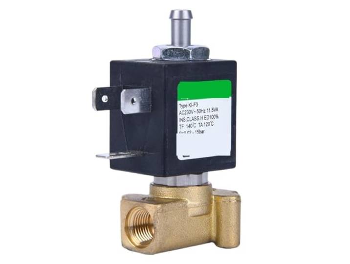 30 Stück KL-F3-T 1,2/2,0/2,3 Mm Messing Dreiwege-Mikromagnetventil Für Kaffeemaschine und Bügeleisen, DC12/24V AC110/120/220/230/240V(2.3mm,DC12)
