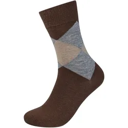 camano Cosy Kaschmir Crew Wollsocken Herren 8835 - carafe 43-46