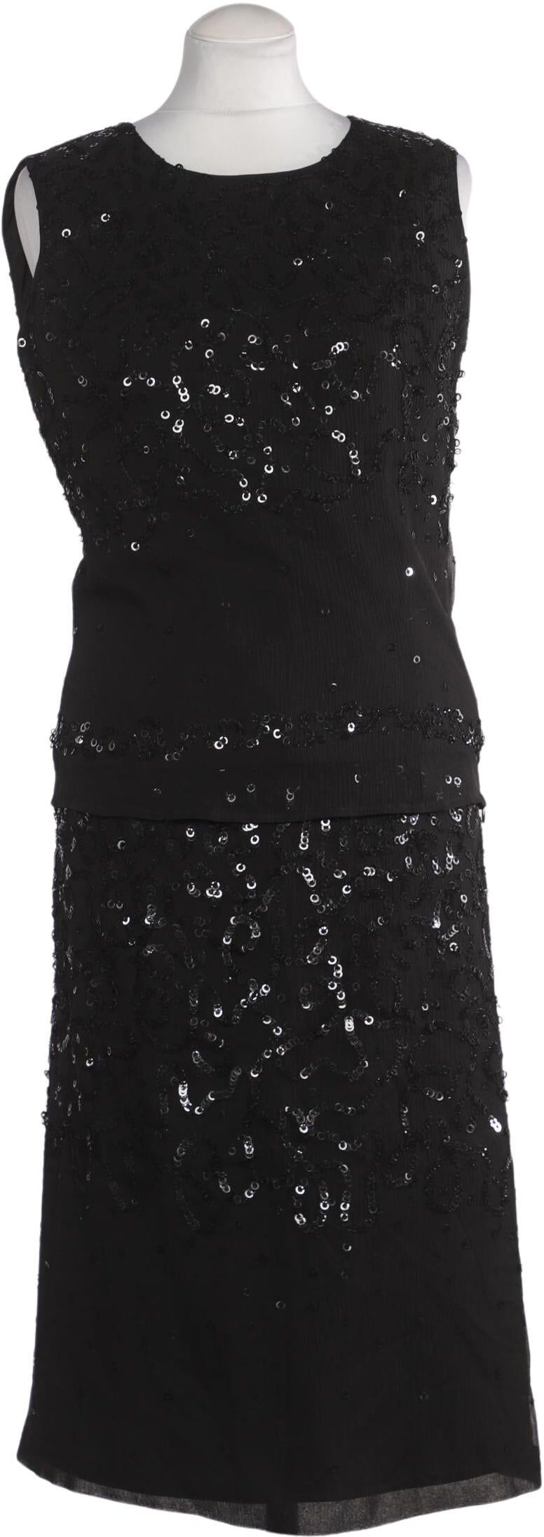 Olsen Damen Anzug oder Kombination, Schwarz, Gr. EU 38, Seide / Synthetik - Second Hand