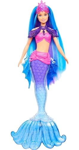 Barbie Malibu Roberts Zeemeerminpop met Dier, Verwisselbare Vinnen en Accessoires