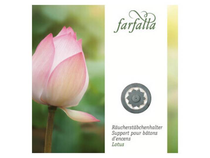 farfalla Räucherstäbchenhalter Lotus (mit Schachtel)