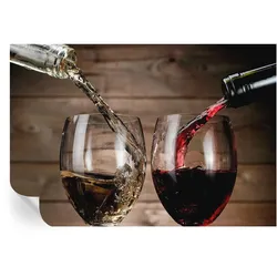FOTOTAPETE 152x104 cm - Gläser Wein
