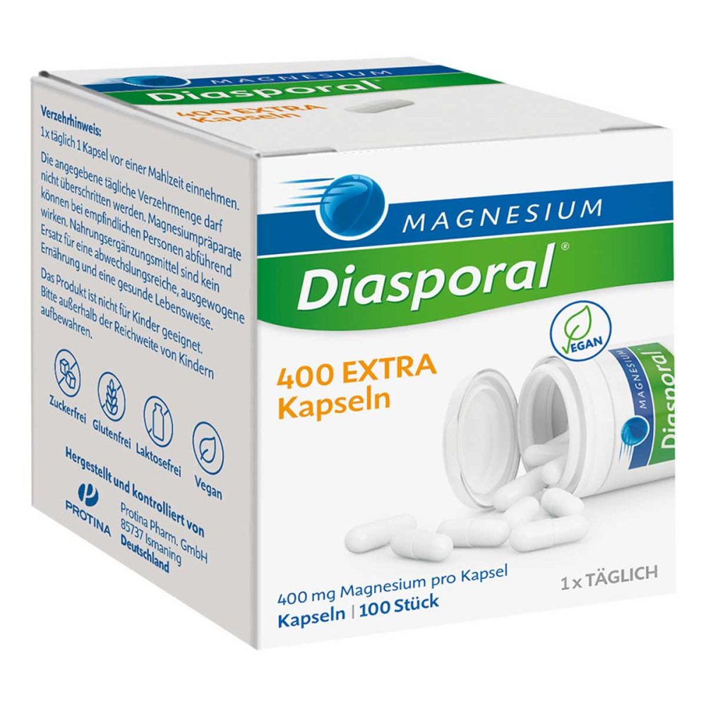 Protina Pharmazeutische GmbH Magnesium Diasporal 400 Extra Kapseln 10192609