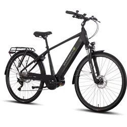 SAXONETTE Premium Sport  E-Trekkingbike 10 Gang Scheibenbremse, Federgabel, Mittelmotor