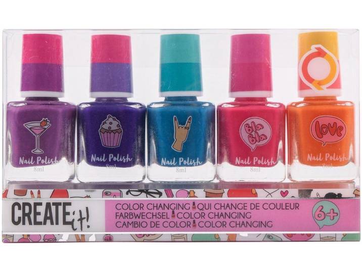 Canenco - Nagellak color changing - Set van 5 multicolor