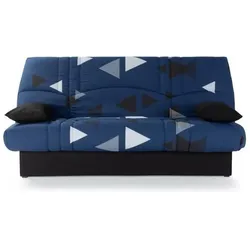 Conforteam, Sitzbank, 3 -seerer klick clac click - blauer bikini stoff - zeitgenössischer Stil - l 190 x D 92 cm - Traum (190 cm)