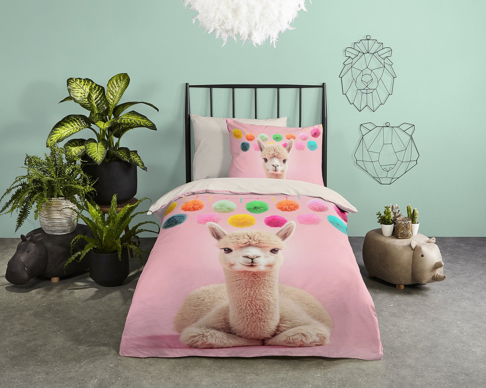 Pure Kinderdekbedovertrek Relaxing Pink Microvezel 140 x 200 cm
