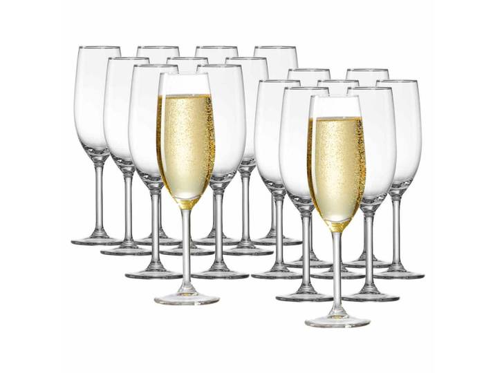 Ritzenhoff Breker Sektgläser Vio 4Gastro transparent 210 ml 18-tlg., Transparent, Glas, Gläser, Champagnergläser & Sektgläser