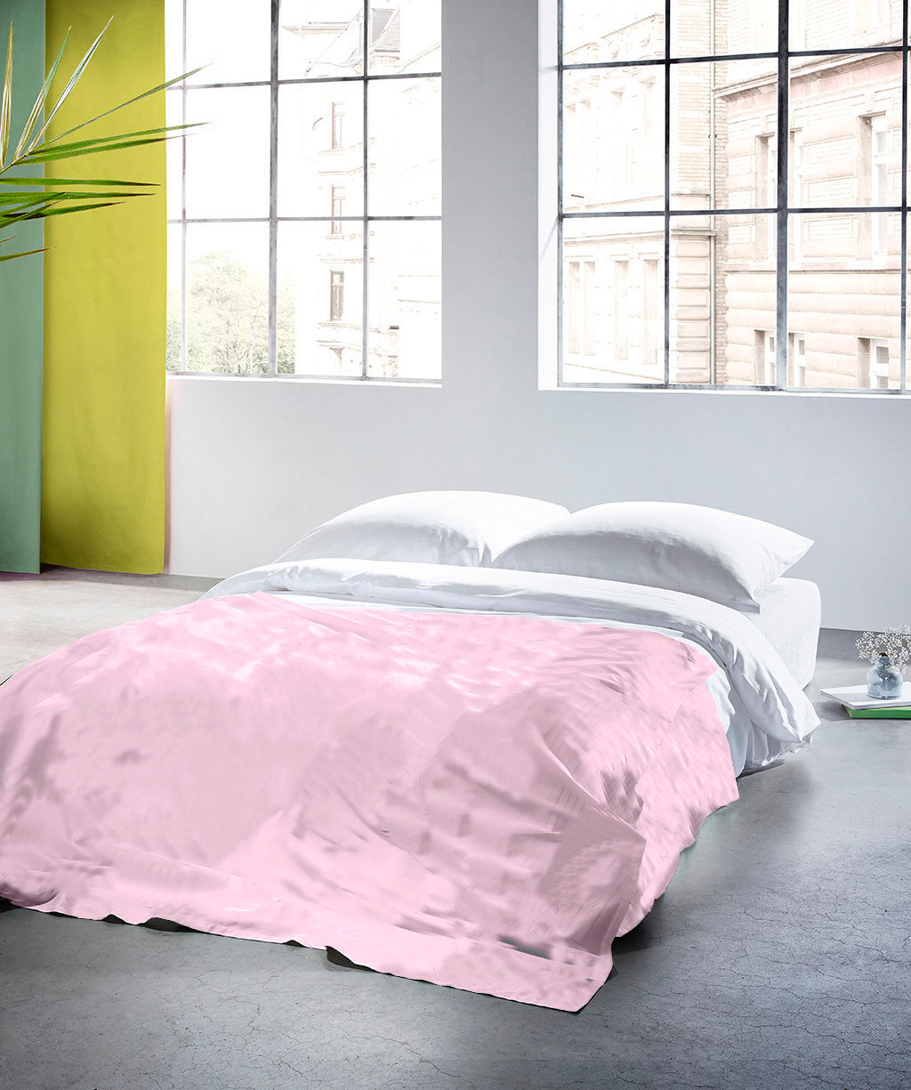 Plaid FLEURESSE "Plaid", rosa (pink, rose), B:180cm L:270cm, Baumwolle, Leinen, Wohndecken, Plaid, Halbleinen, in Gr. 180x270 cm, Plaid pink, rose B/L: 180cm x 270cm