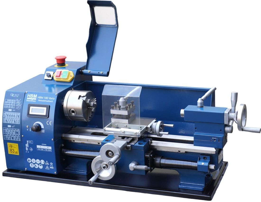HBM mini tour à métaux 180 x 300 vario, 600 W, 230 V