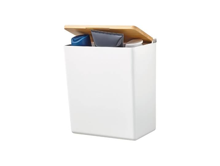 Aufbewahrungsbox TESA L, Weiss , weiss (weiß), B:10,2cm H:21cm, Kunststoff, Aufbewahrungsboxen, Aufbewahrungsbox