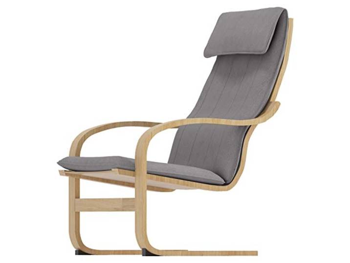 La Housse de Chaise de Rechange Cotton Poang est fabriquée sur Mesure pour la Housse de Fauteuil Poang. (Gris Coton Clair)