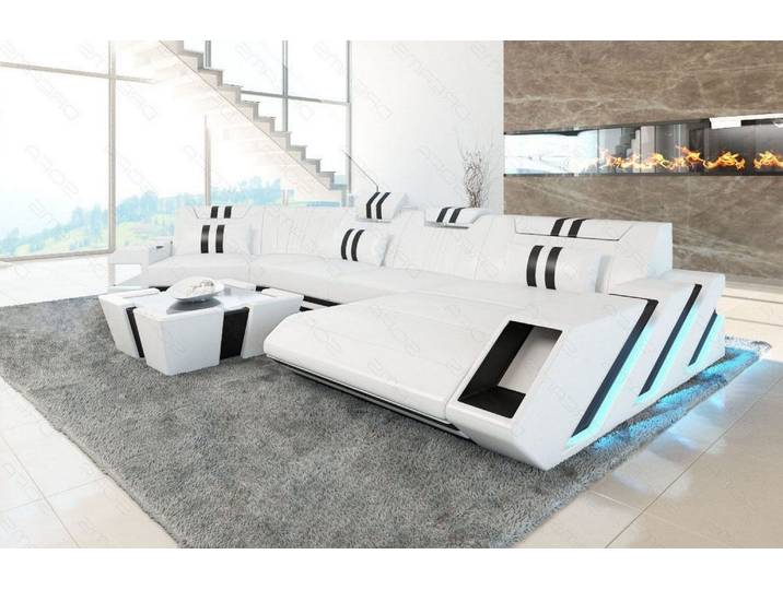 Leder Couch Apollonia C-Form