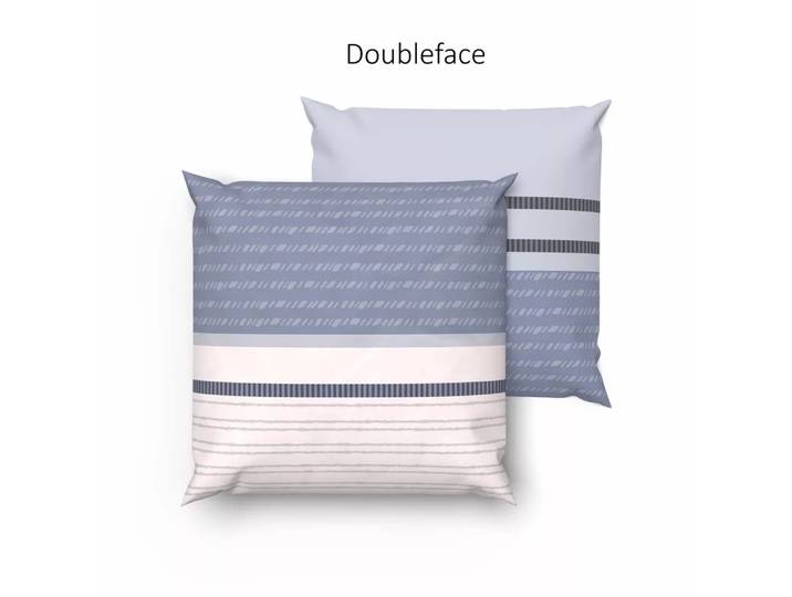Lotus Bettwaren - Kopfkissenbezug Flanell Elif, Elif Flanell Kissenbezug, 65 x 65 cm, Blau
