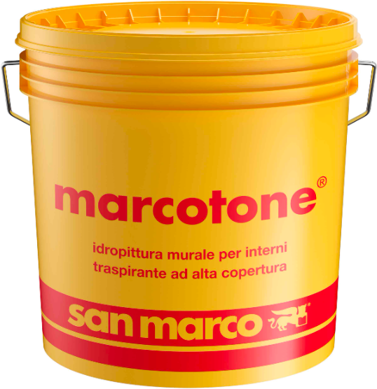 Idropittura traspirante ad alta copertura Marcotone San Marco
